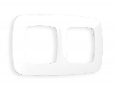 Рамка OMEGA Ecta (Белый глянец) 2-ая OF140102 Ambrella Volt Рамка OMEGA Ecta (Белый глянец) 2-ая OF140102 Ambrella Volt