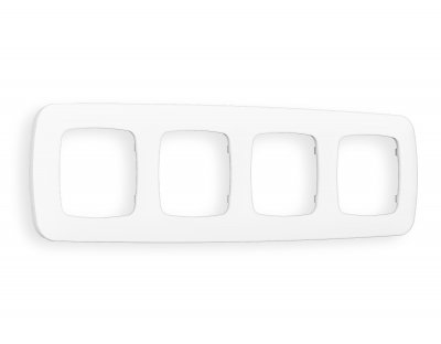 Рамка OMEGA Ecta (Белый матовый) 4-ая OF140124 Ambrella Volt Рамка OMEGA Ecta (Белый матовый) 4-ая OF140124 Ambrella Volt