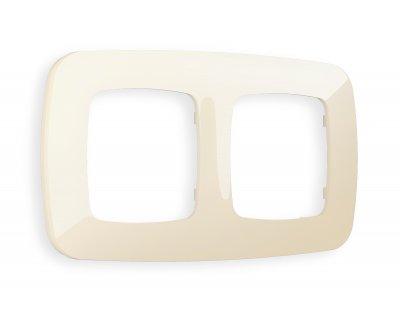 Рамка OMEGA Ecta (Бежевый глянец) 2-ая OF140302 Ambrella Volt Рамка OMEGA Ecta (Бежевый глянец) 2-ая OF140302 Ambrella Volt