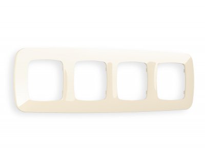 Рамка OMEGA Ecta (Бежевый глянец) 4-ая OF140304 Ambrella Volt Рамка OMEGA Ecta (Бежевый глянец) 4-ая OF140304 Ambrella Volt