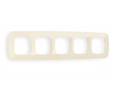 Рамка OMEGA Ecta (Бежевый глянец) 5-ая OF140305 Ambrella Volt