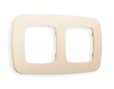 Рамка OMEGA Ecta (Бежевый матовый) 2-ая OF140332 Ambrella Volt