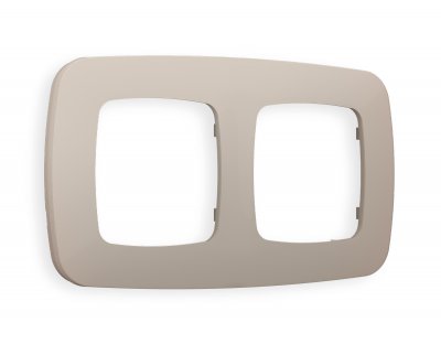 Рамка OMEGA Ecta (Серо-бежевый матовый) 2-ая OF140362 Ambrella Volt Рамка OMEGA Ecta (Серо-бежевый матовый) 2-ая OF140362 Ambrella Volt