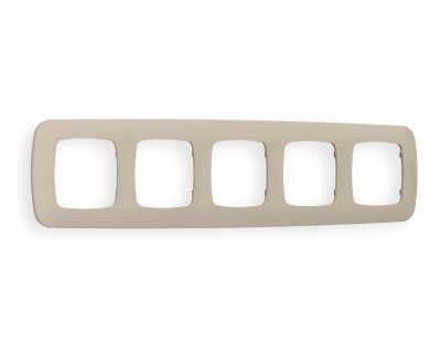 Рамка OMEGA Ecta (Серо-бежевый матовый) 5-ая OF140365 Ambrella Volt