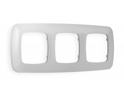 Рамка OMEGA Ecta (Серебро глянец) 3-ая OF140403 Ambrella Volt Рамка OMEGA Ecta (Серебро глянец) 3-ая OF140403 Ambrella Volt