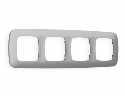 Рамка OMEGA Ecta (Сталь матовый) 4-ая OF140504 Ambrella Volt Рамка OMEGA Ecta (Сталь матовый) 4-ая OF140504 Ambrella Volt