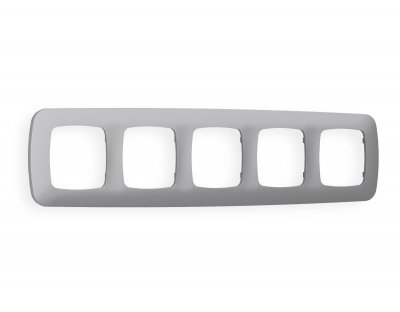 Рамка OMEGA Ecta (Сталь матовый) 5-ая OF140505 Ambrella Volt