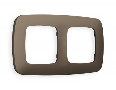 Рамка OMEGA Ecta (Темная бронза матовый) 2-ая OF140632 Ambrella Volt