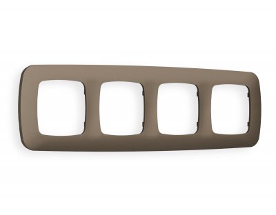 Рамка OMEGA Ecta (Темная бронза матовый) 4-ая OF140634 Ambrella Volt Рамка OMEGA Ecta (Темная бронза матовый) 4-ая OF140634 Ambrella Volt