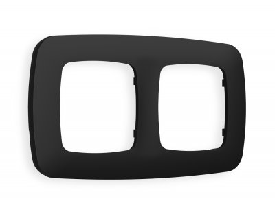 Рамка OMEGA Ecta (Черный матовый) 2-ая OF140702 Ambrella Volt Рамка OMEGA Ecta (Черный матовый) 2-ая OF140702 Ambrella Volt