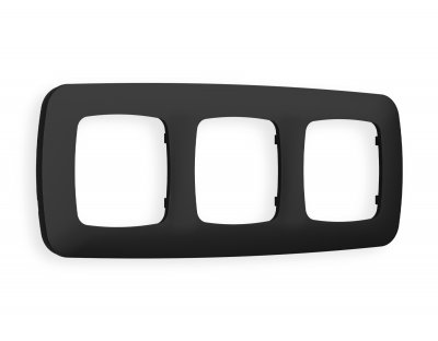 Рамка OMEGA Ecta (Черный матовый) 3-ая OF140703 Ambrella Volt Рамка OMEGA Ecta (Черный матовый) 3-ая OF140703 Ambrella Volt