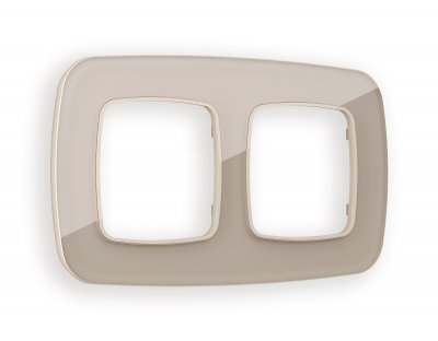 Рамка OMEGA Radian (Серо-бежевый Стекло закаленное натуральное) 2-ая OF350602 Ambrella Volt Рамка OMEGA Radian (Серо-бежевый Стекло закаленное натуральное) 2-ая OF350602 Ambrella Volt