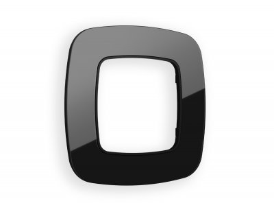 Рамка OMEGA Radian (Черный Стекло закаленное натуральное) 1-ая OF350801 Ambrella Volt