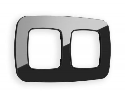 Рамка OMEGA Radian (Черный Стекло закаленное натуральное) 2-ая OF350802 Ambrella Volt Рамка OMEGA Radian (Черный Стекло закаленное натуральное) 2-ая OF350802 Ambrella Volt