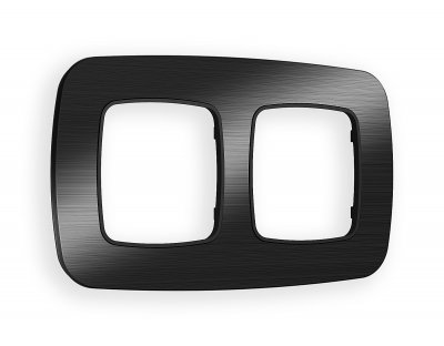 Рамка OMEGA Radian (Черный Металл шлифованный) 2-ая OF580502 Ambrella Volt Рамка OMEGA Radian (Черный Металл шлифованный) 2-ая OF580502 Ambrella Volt