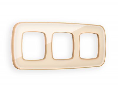 Рамка OMEGA Coint (Бежевый Стекло органическое/Шампань) 3-ая OF640343 Ambrella Volt