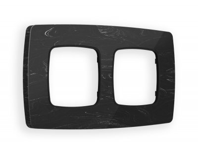 Рамка OMEGA Opera (Черный мрамор) 2-ая OF940702 Ambrella Volt