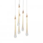 Подвесной светильник Teardrop 5 gold OM801670-5-G Delight