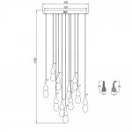 Подвесной светильник OMG07287-11 gold OMG07287-11 gold Delight