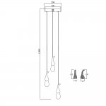 Подвесной светильник OMG07287-3 gold OMG07287-3 gold Delight