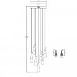 Подвесной светильник OMG07287-7 gold OMG07287-7 gold Delight