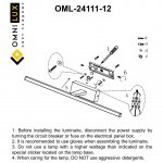Светильник настенный (Бра) Omnilux OML-24111-12 Bresso