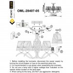 Люстра потолочная Omnilux OML-28407-05 Ugento