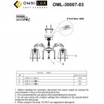 Люстра потолочная Omnilux OML-30007-03 Bologna