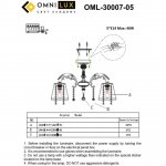 Люстра потолочная Omnilux OML-30007-05 Bologna