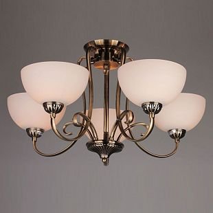 Люстра потолочная Omnilux OML-37127-05 Champagne Люстра потолочная Omnilux OML-37127-05 Champagne