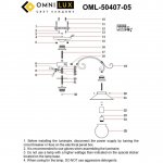 Люстра потолочная Omnilux OML-50407-05 Fontelo