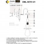 Светильник бра Omnilux OML-50701-01 Croce