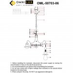 Люстра подвесная Omnilux OML-50703-06 Croce