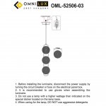 Светильник подвесной Omnilux OML-52506-03 Pancone