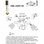 Люстра потолочная Omnilux OML-53007-05 Orune