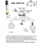 Люстра потолочная Omnilux OML-53507-05 Sanalv?
