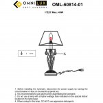 Настольная лампа Omnilux OML-60814-01 Cremona