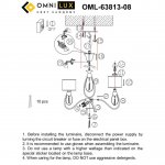 Люстра подвесная Omnilux OML-63813-08 Mellitto