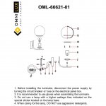 Светильник настенный (Бра) Omnilux OML-66621-01 Avetrana