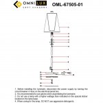 Торшер Omnilux OML-67505-01 Ligure