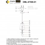 Светильник подвесной Omnilux OML-67506-01