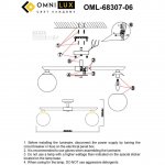 Люстра потолочная Omnilux OML-68307-06 Pabu