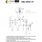 Светильник настенный (Бра) Omnilux OML-68901-01 Niceto