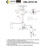 Люстра потолочная Omnilux OML-69107-08 Ales
