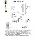 Светильник настенный (Бра) Omnilux OML-69411-02 Oriolo