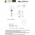 Светильник настенный (Бра) Omnilux OML-72701-01 Caorle