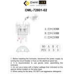 Светильник настенный (Бра) Omnilux OML-72801-02 Carisio
