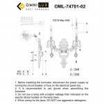 Светильник бра Omnilux OML-74701-02 Senis