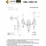 Светильник бра Omnilux OML-74901-02 Nureci