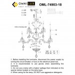 Люстра подвесная Omnilux OML-74903-18 Nureci
